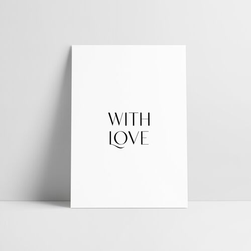 Postkarte: With love