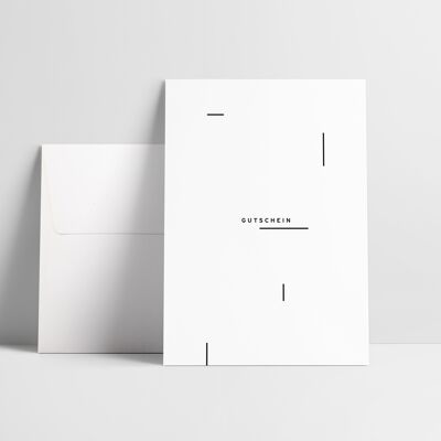 Folded card: voucher