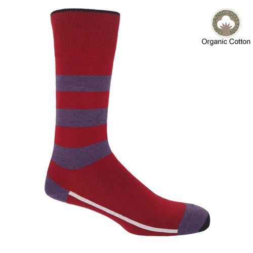 Equilibrium Organic Men's Socks - Red