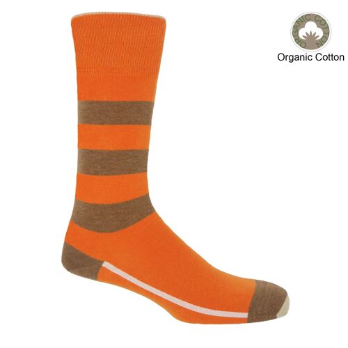Equilibrium Organic Men's Socks - Orange