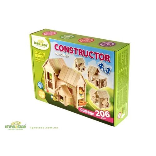 COTTAGE 4in1 | 206 pcs. 5+- Toys and crafts