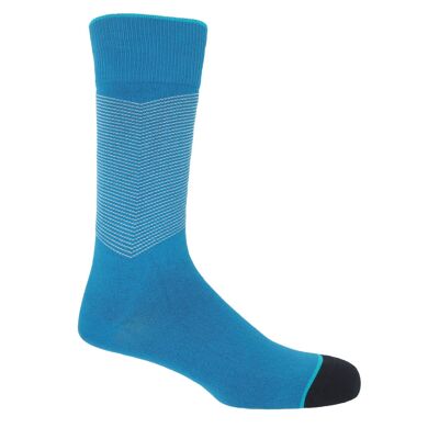 Chevron Men's Socks - Sapphire