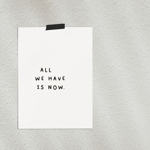 Poster: All we have
