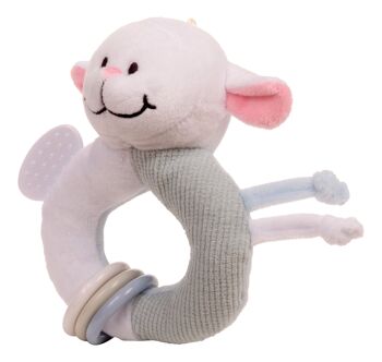 Lamb Ringaling - premier jouet de bébé - hochet de dentition et jouet froissé 2