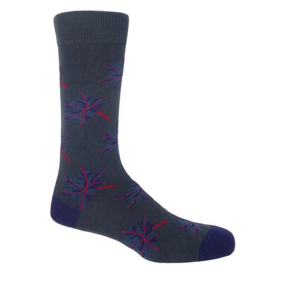 Calcetines Hombre Autumn Leaf - Navy