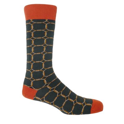 Verknüpfte Herrensocken - Grau