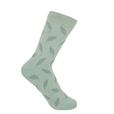 Blatt Damen Socken - Mint