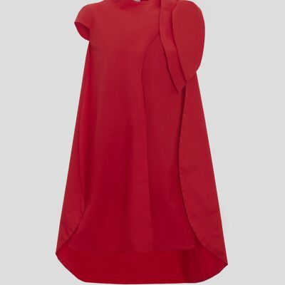 ABITO CAMICIA ROSSO PETALO