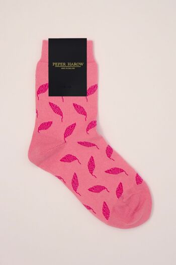 Chaussettes Femme Leaf - Rose 2