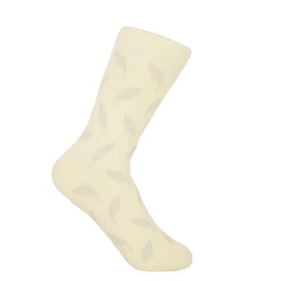 Leaf Women's Socks - Cream