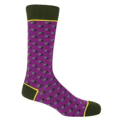 Disruption Men's Socks - Violet