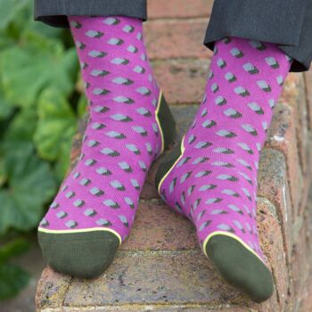 Chaussettes Homme Disruption - Violet 4