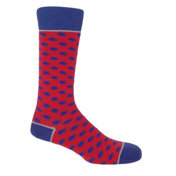 Chaussettes Homme Disruption - Scarlet 1