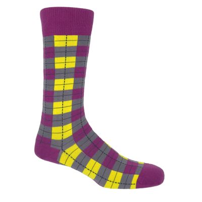 Checkmate Men's Socks - Neon