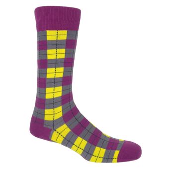 Chaussettes homme Checkmate - Neon 1