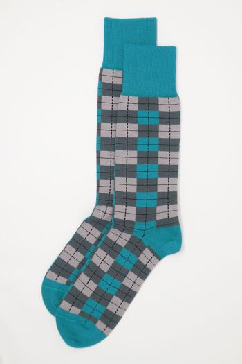 Chaussettes homme Checkmate - Gris 2