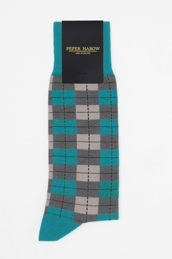 Chaussettes homme Checkmate - Gris 3