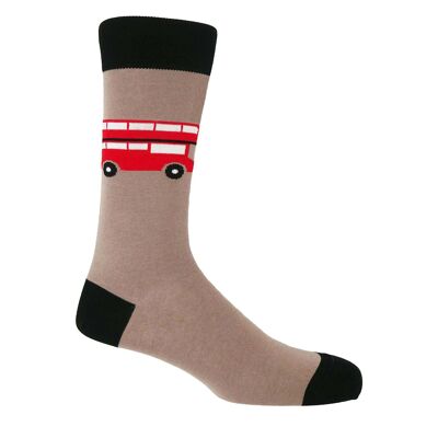 London Bus Herren Socken - Nerz