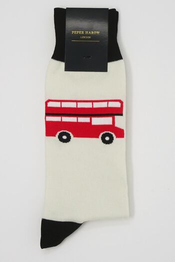 Chaussettes Homme London Bus - Crème 3