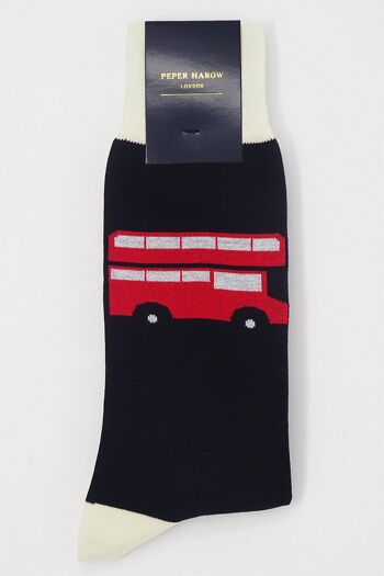 Chaussettes Homme London Bus - Noir 3