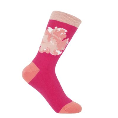 Wildblume Damen Socken - Rose