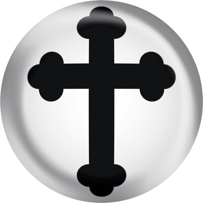 Button cross black