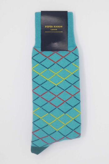 Chaussettes Homme Hastings - Turquoise 3