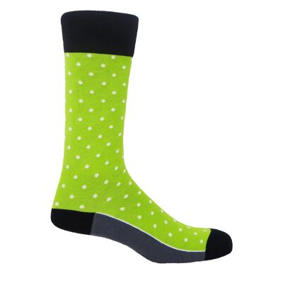 Chaussettes Homme Pin Polka - Menthe
