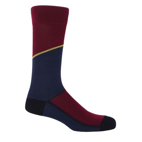 Hilltop Men's Socks - Burgundy
