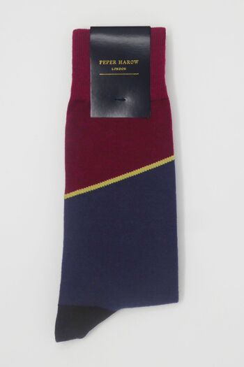 Chaussettes homme Hilltop - Bordeaux 2