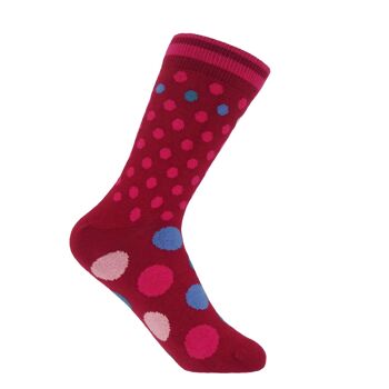 Chaussettes Femme Mary - Vin 1