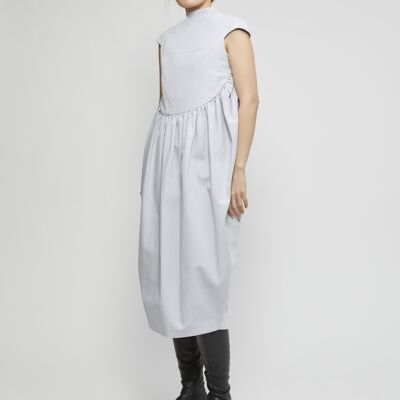 ICE BLUE PEPLUM DRESS