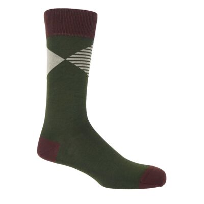 Big Diamond Men's Socks - Green