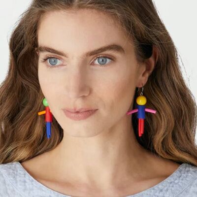 Les Amis Samuel Coral earrings
