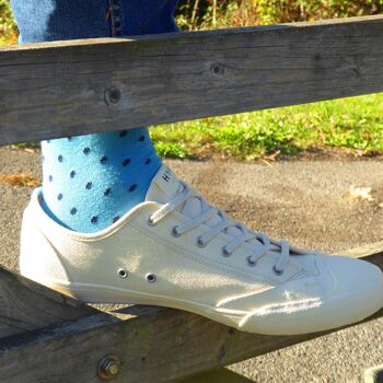 Chaussettes Homme Pin Polka - Azur 3