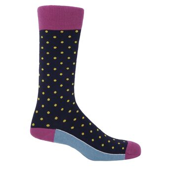 Chaussettes Homme Pin Polka - Midnight 1