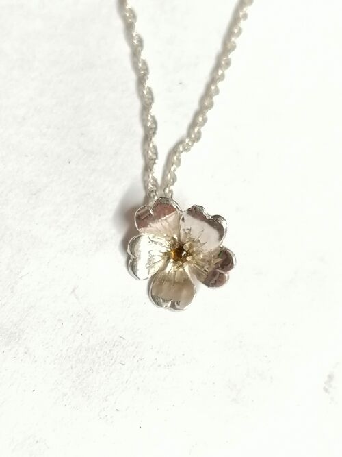 Primrose pendant set with a Citrine and made from Sterling Silver