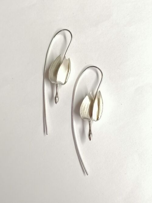 Bonneville Shooting Star ear rings (Primula conjugens) hand made from Sterling Silver