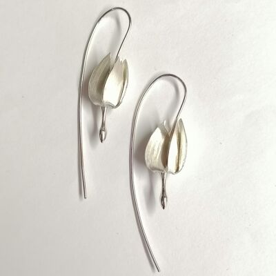 Bonneville Shooting Star ear rings (Primula conjugens) hand made from Sterling Silver