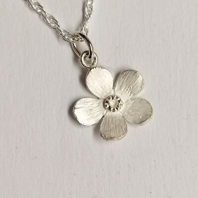 Forget-me-knot pendant made from Silver