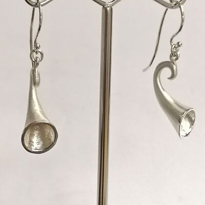 Boucles d'oreilles digitales en argent