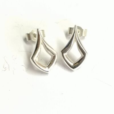 Droplet earstuds in Silver