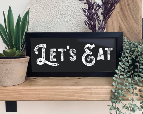 Let's Eat Framed Sign