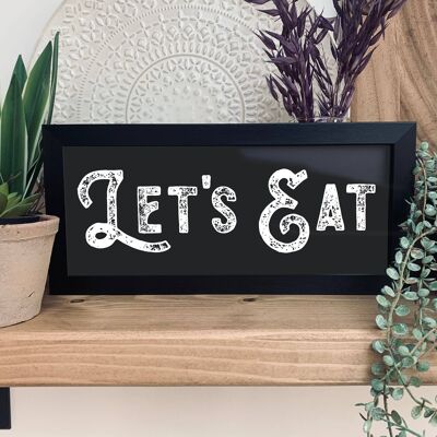 Let's Eat Framed Sign