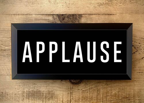 Applause Framed Sign