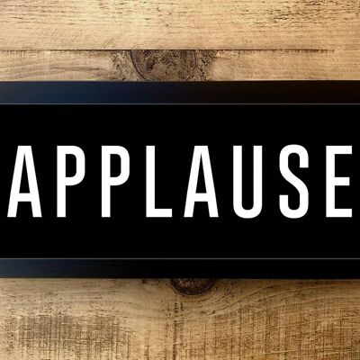 Applause Framed Sign