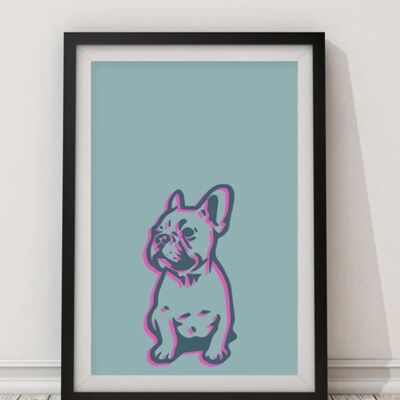 French Bulldog Art Print A4