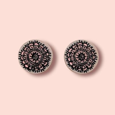 Toive Mini Earrings - Gray/Blush