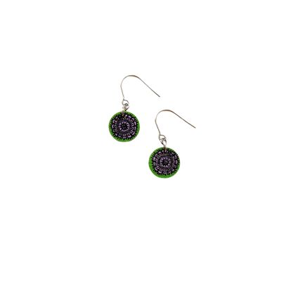 Toive Midi Earrings - Green/lavender