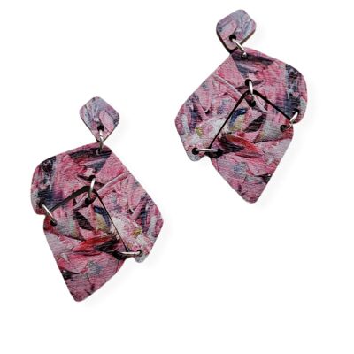 Small yet full of life Earrings Large - Pink